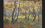 Paul Canvas Paintings - paul ranson Edge of the Forest